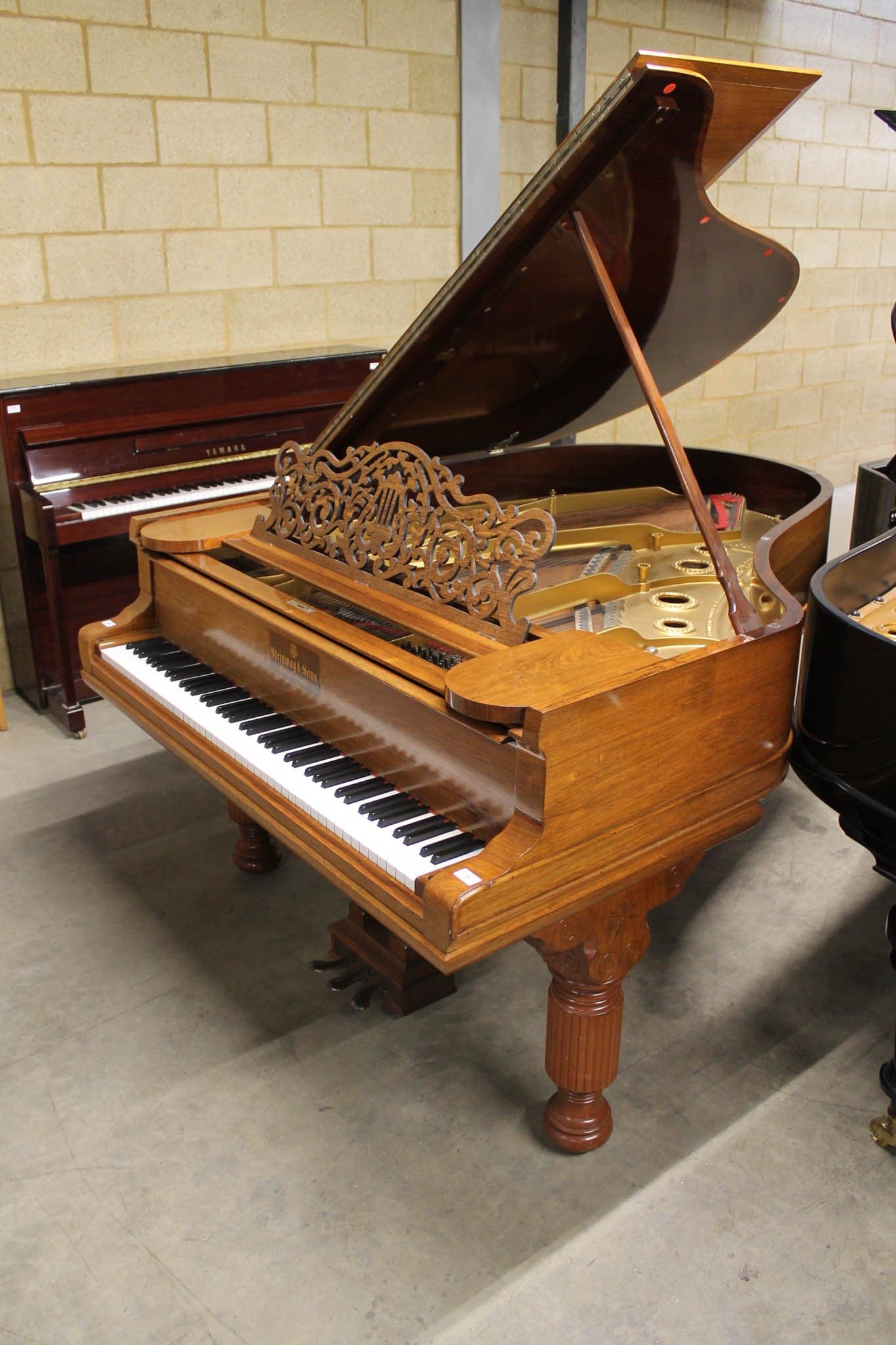 Steinway upright piano