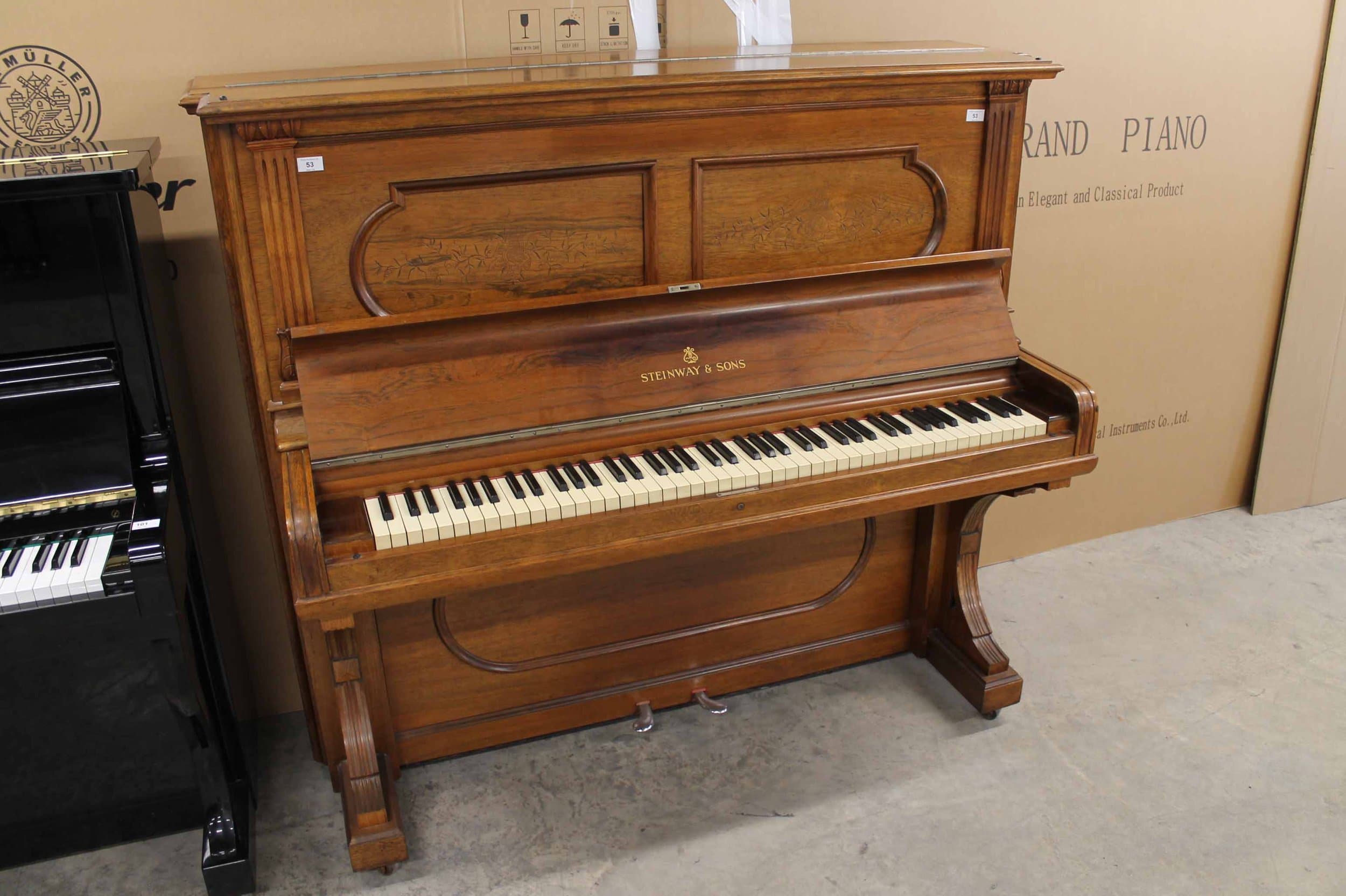 Steinway upright piano