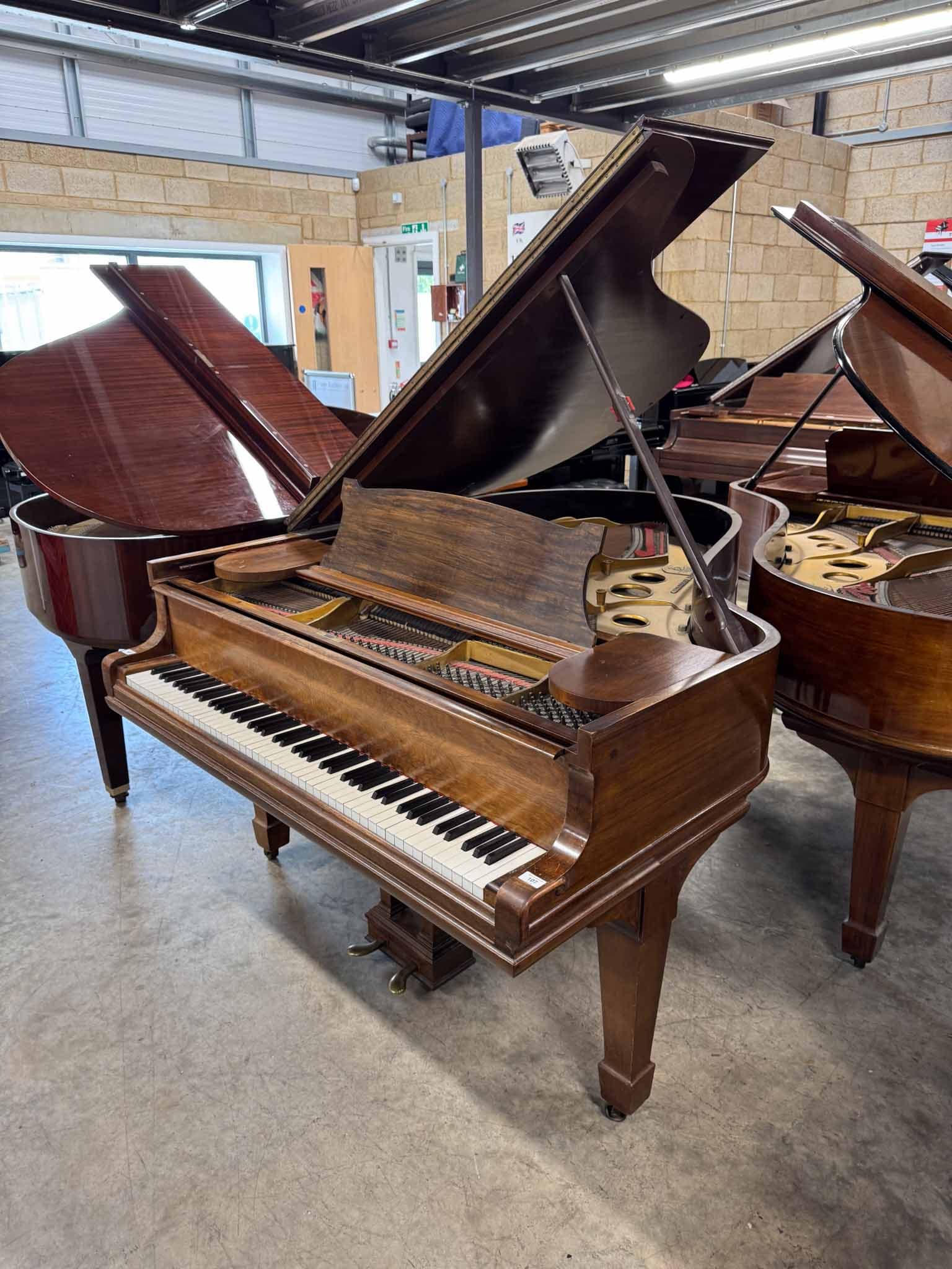 Withdrawn grand piano