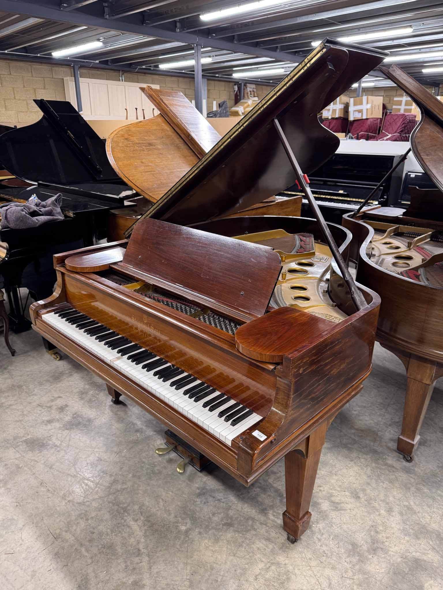 Withdrawn grand piano