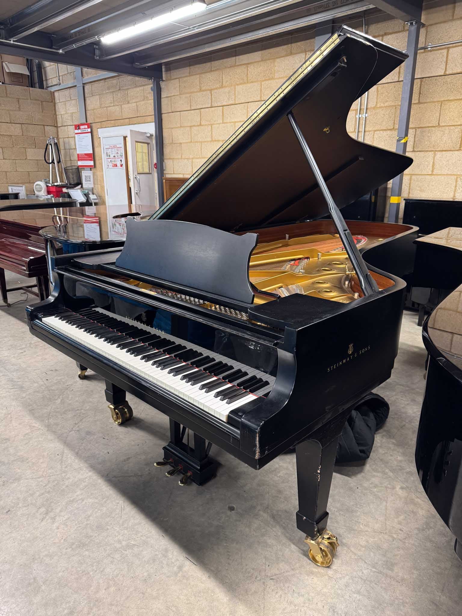 A Steinway Model D concert grand in the current sale
