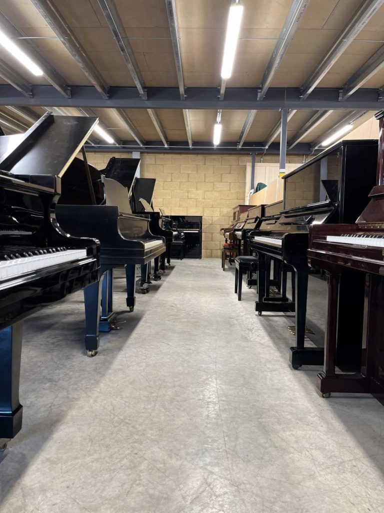 Upright and grand pianos available at piano auctions